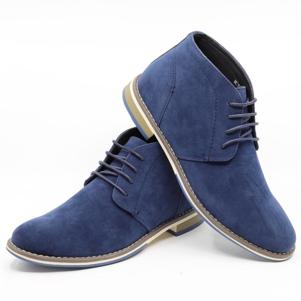 Metrocharm MC131 Blue Lace Up Oxford Dress Boot